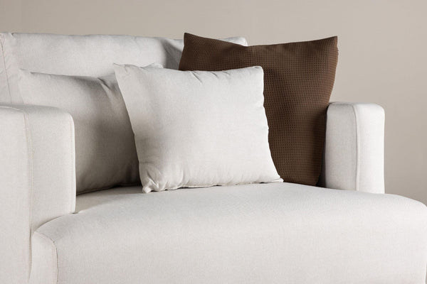 Sofia Beige Armchair | Linen-Blend Upholstery with Nordic Design & Metal Legs