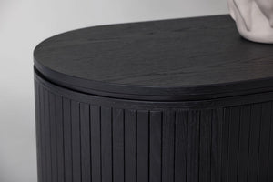 Fjällbacka Low Storage Sideboard | Black Oak MDF Veneer Scandinavian Design