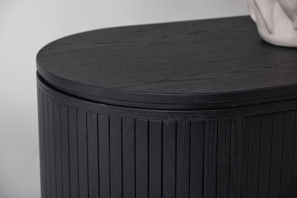 Fjällbacka Low Storage Sideboard | Black Oak MDF Veneer Scandinavian Design