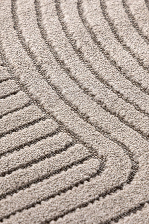 Vince Solar Rectangular Rug 340x240 cm | Brown Modern Home Decor