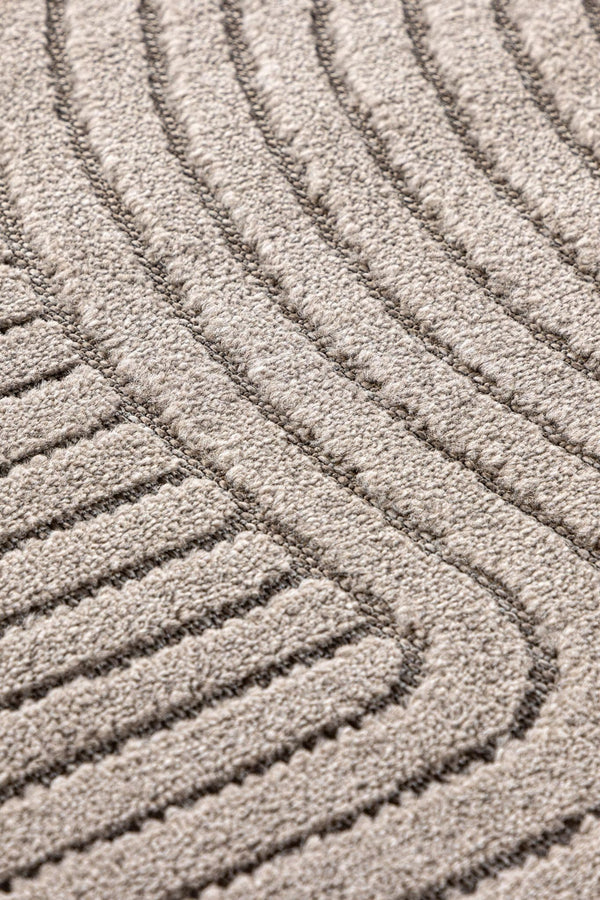 Vince Solar Rectangular Rug 340x240 cm | Brown Modern Home Decor