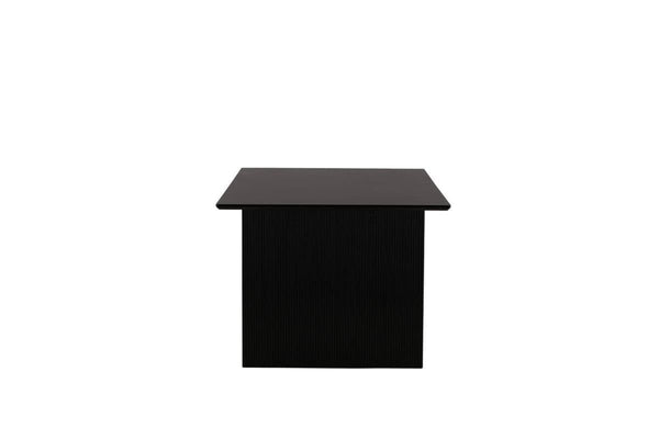 Mmilo Vail Rectangular Dining Table – 200x100 cm, Black MDF, Nordic Design, Modern Dining Table for 6–8 People