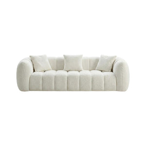 Winslow Pumpin Boucle Sofa – Modern Two Seater & Three Seater Couch, High Resilience Foam Comfort Living Room Sofa, Contemporary Upholstered Lounge Sofa Set
