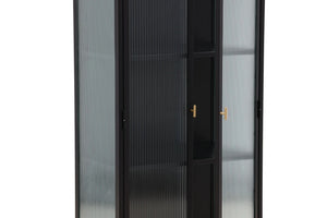 Garis High Storage Cabinet – Black