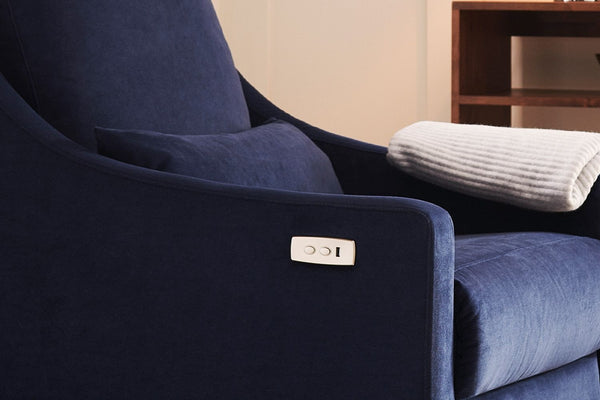 High Back Iggy 2 Seat Recliner Sofa in Pumice House Basket Weave