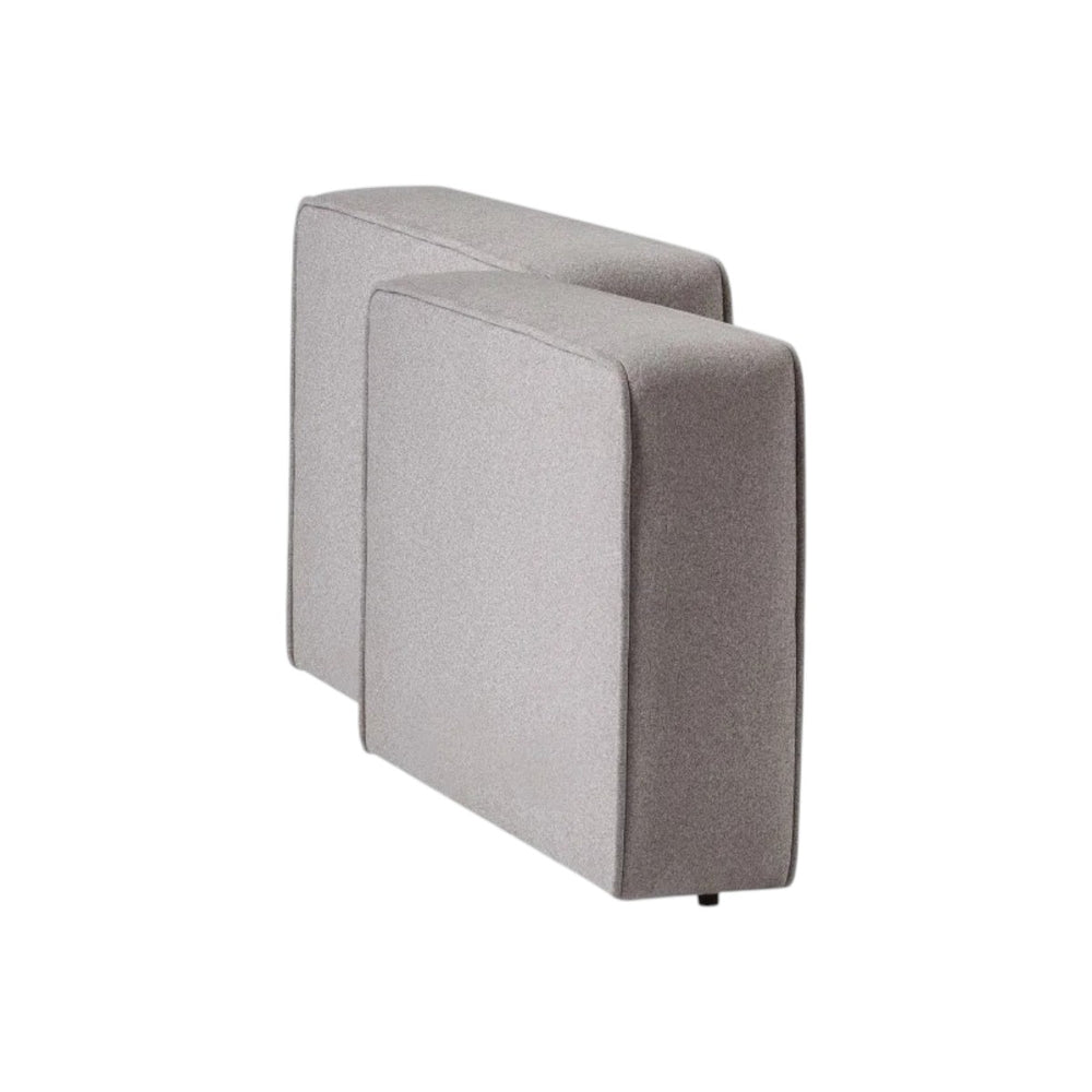 Lago Modular Sofa Arm Pair – Grey Linen Upholstered Replacement Arms for Customisable Lago Seating Collection