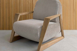 Hockney Armchair in Pumice House Basket Weave