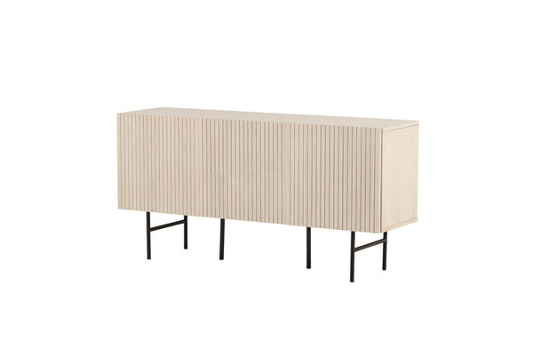 Björkön Low Cabinet Storage | Whitewash Scandinavian Furniture