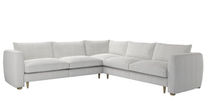 Tiffany Medium Corner Sofa in Pumice House Basket Weave