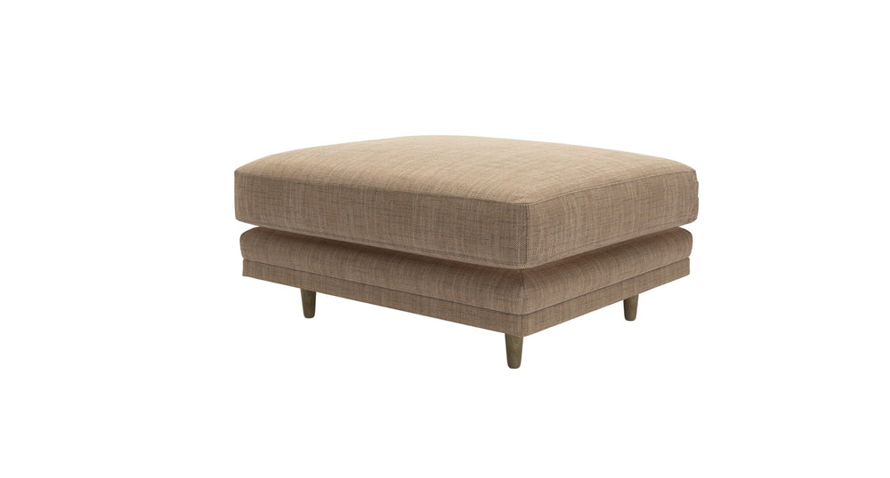 Marco Large Rectangular Footstool in Pumice House Basket Weave