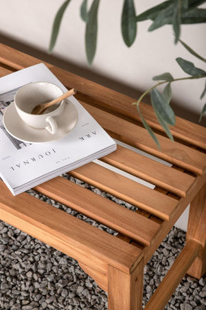 Kenya Outdoor Bench, Natural Teak | Classic Garden Seating 150 cm