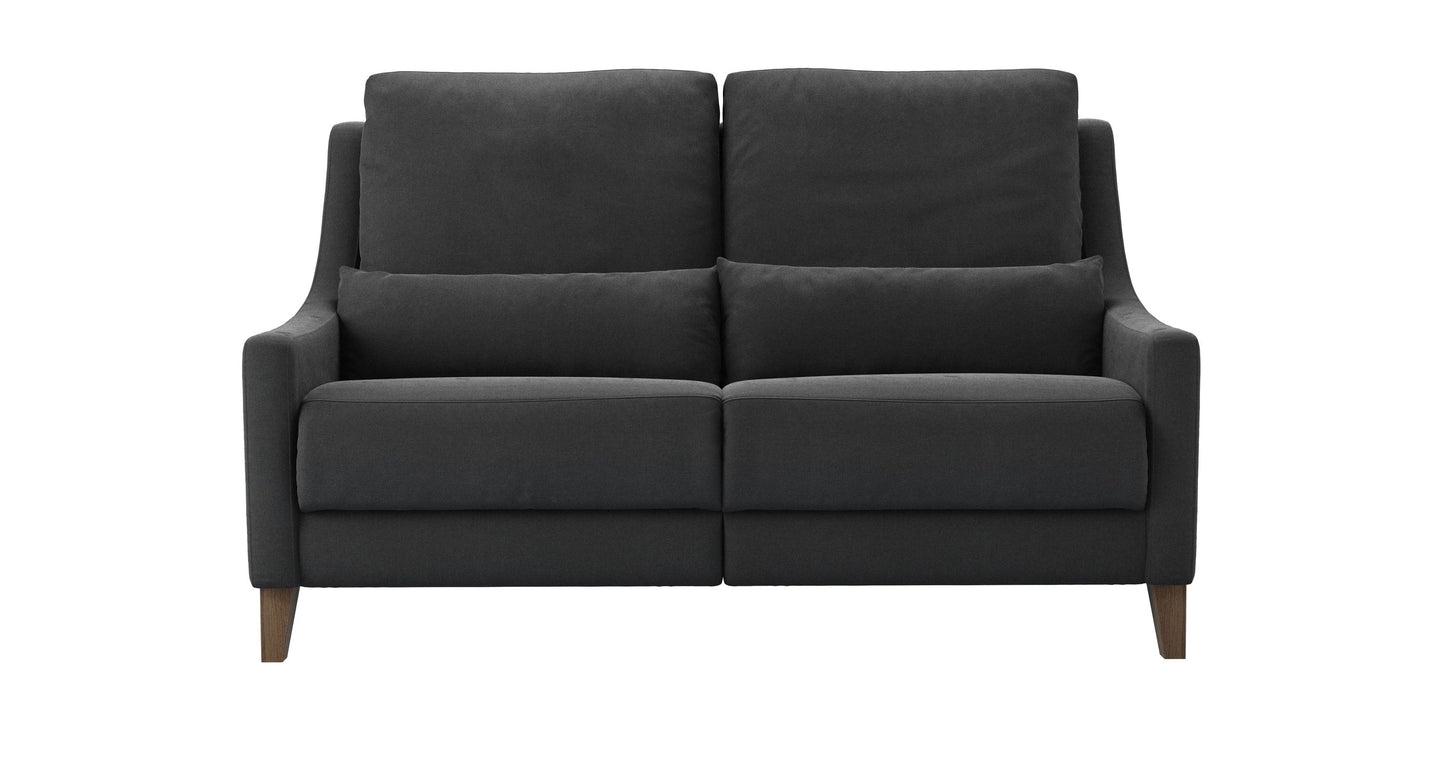 High Back Iggy 2 Seat Recliner Sofa in Pumice House Basket Weave