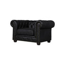 The Dorchester 3-Seater Sofa – Modern Contemporary PU Leather Upholstered Couch with Wooden Frame, Comfortable Living Room Seating (Grey, Black, Brown)