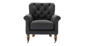 Poppy Armchair in Dusty Rose Cotton Matt Velvet