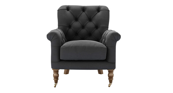 Poppy Armchair in Dusty Rose Cotton Matt Velvet