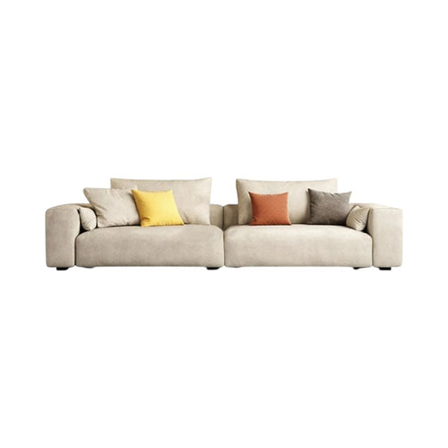 R87 Calvin Two Seater Sofa – Modern Leathaire Upholstered Couch with High-Density Sponge Cushions, Contemporary Living Room Sofa - My Store