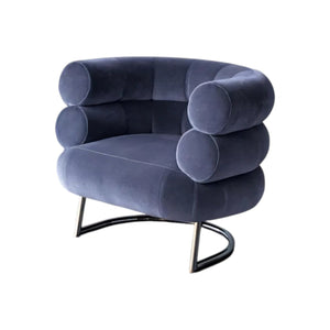 Demure Velvet Armchair – Contemporary Upholstered Accent Chair, Modern Living Room Seating, Comfortable Lounge Chair for Bedroom, Office & Lounge – Green, Black, White, Blue - My Store