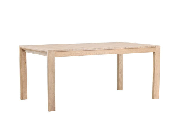 Slider Extendable Dining Table – Whitewash Finish, 170+40+40cm Modern 10-Seater