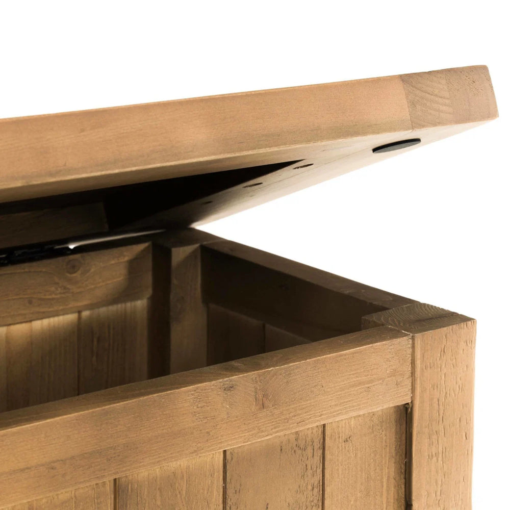 Julian Bowen Aspen Storage Bench Rustic Wooden Hallway Seat with Storage