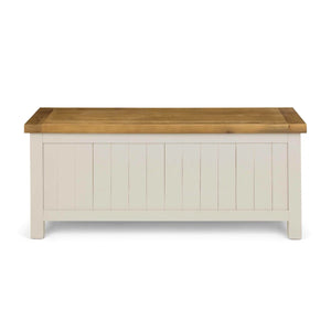 Julian Bowen Aspen Storage Bench Grey Wash Reclaimed Pine Hallway Seat