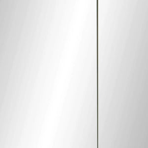 Julian Bowen Austin Mirrored Bathroom Wall Cabinet with Double Shelf Storage, Natural Wood Finish, 60 x 20 x 70cm