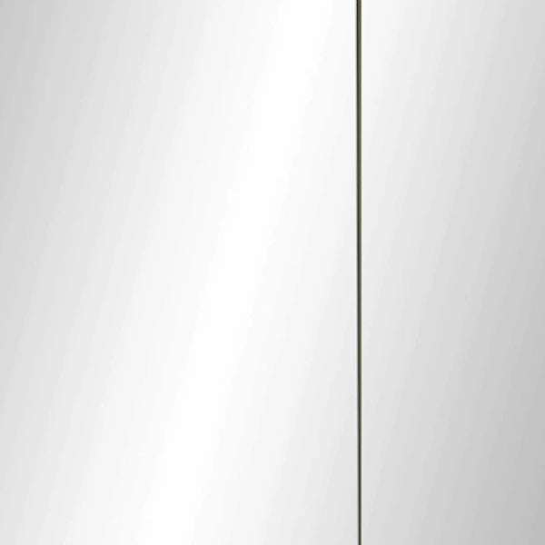 Julian Bowen Austin Mirrored Bathroom Wall Cabinet with Double Shelf Storage, Natural Wood Finish, 60 x 20 x 70cm