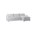 Bluebell Classic Chaise Sofa with wooden legs and plush cushions in traditional living room setting