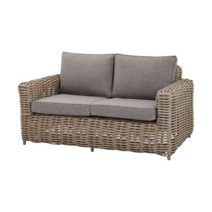 Amalfi Collection Outdoor Four Seater Set – HDPE Wicker & Acacia Wood, Powder-Coated Aluminium Frame, Shower-Resistant Cushions - My Store