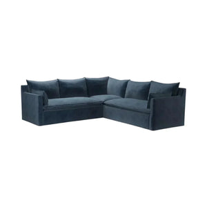 Bluebell Classic Chaise Sofa with wooden legs and plush cushions in traditional UK living room setting