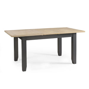 Julian Bowen Bordeaux Grey Extending Dining Table with Parquet Top & Butterfly Extension