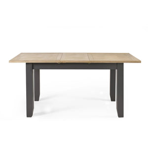 Julian Bowen Bordeaux Grey Extending Dining Table with Parquet Top & Butterfly Extension
