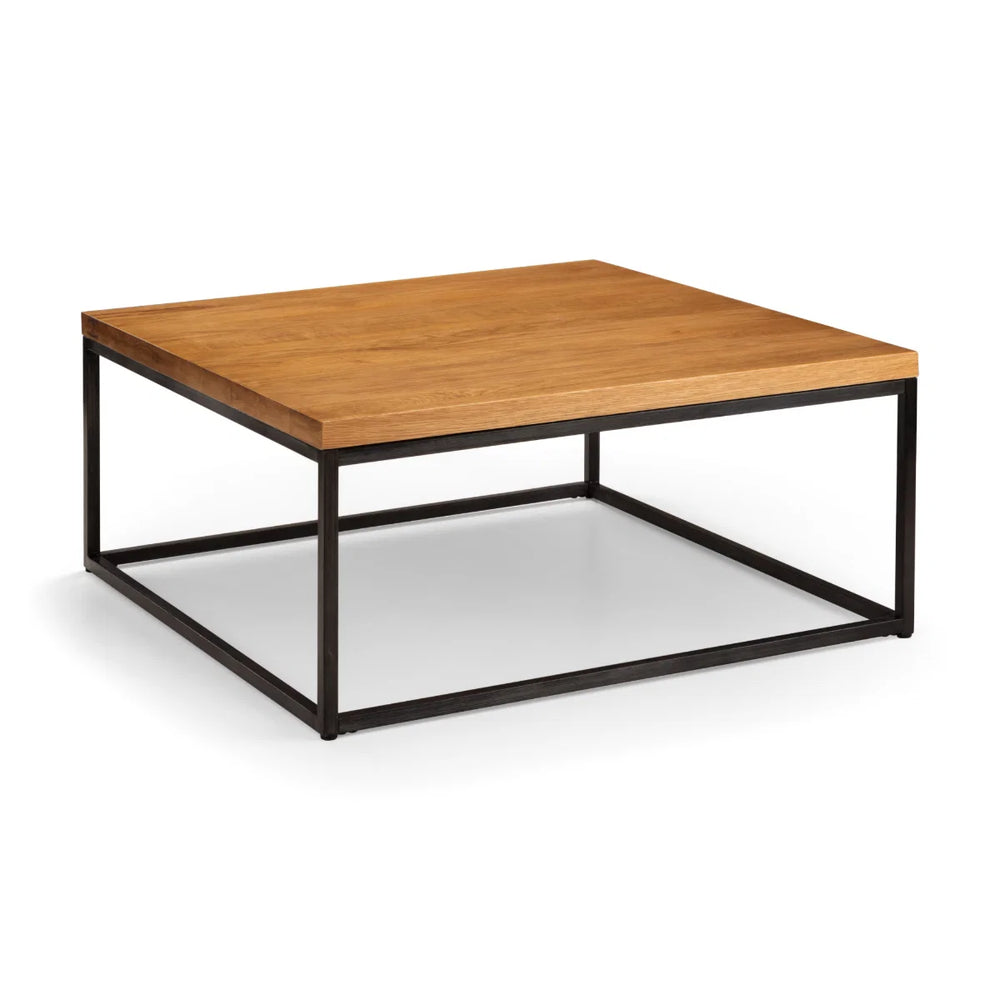 Julian Bowen Brooklyn Solid Oak Industrial Bar Table with Rustic Wood Finish & Metal Frame