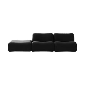 Matuszewski Modular Bouclé Sofa – 2 & 3 Seater Contemporary Modern Sofa Set, Premium Soft Boucle Upholstery Living Room Couch (White & Black)