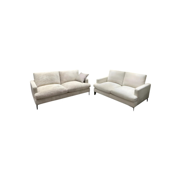 Belfast Beige 3+2 Sofa Set – Modern Living Room Furniture with Plush Cushions, Solid Wood Frame, and Adaptable Modular Design for Comfort and Style