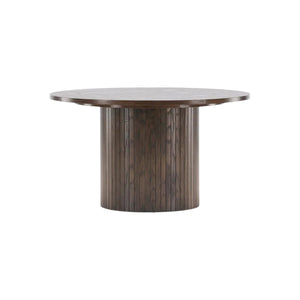 Bianca Round Sofa Table, Mocca – Modern Coffee Table in MDF & Veneer by Mmilo