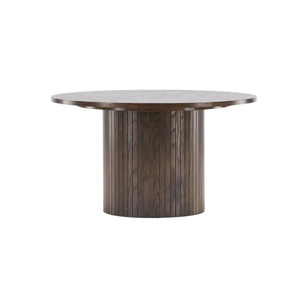 Bianca Round Sofa Table, Mocca – Modern Coffee Table in MDF & Veneer by Mmilo