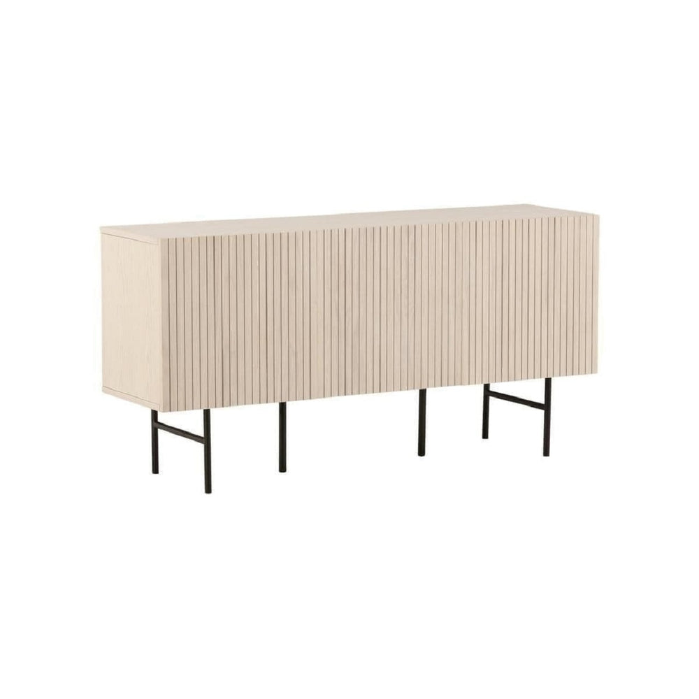 Björkön Low Cabinet Storage | Whitewash Scandinavian Furniture