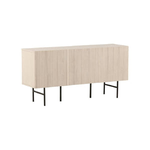 Björkön Low Cabinet Storage | Whitewash Scandinavian Furniture