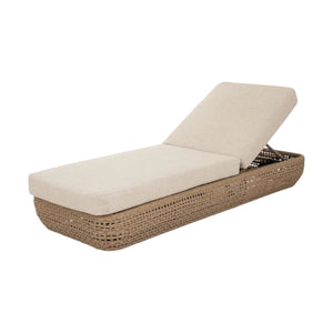 Bloom Collection Outdoor Sunbed Weather-Resistant Modern Lounger for Poolside & Garden