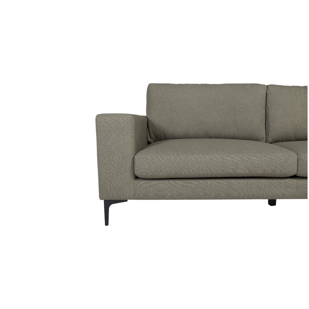 Bolero 3-Seater Sofa in Dusty Green | Modern Fabric Couch with Wide Armrests | Stylish Living Room Sofa