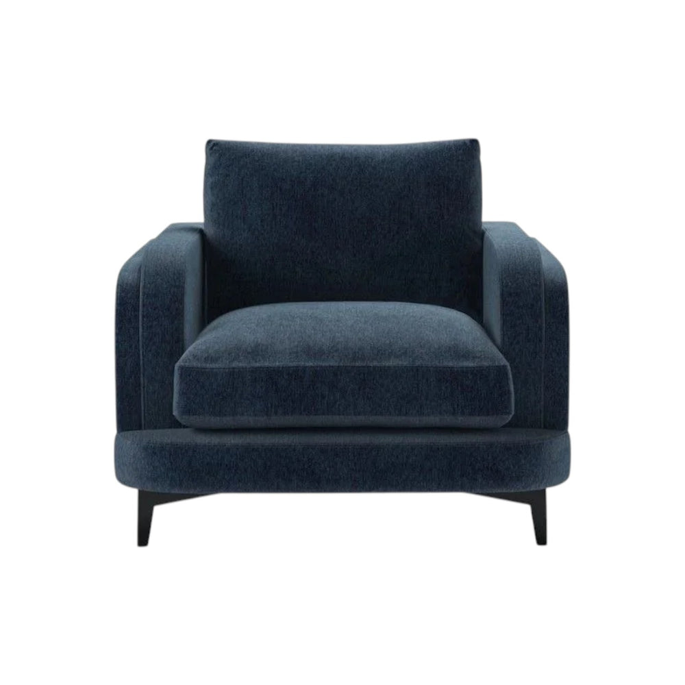 Boston Curved Arm Armchair in Pumice House Basket Weave