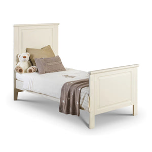 Julian Bowen Cameo Convertible Cot Bed in Stone White – Adjustable Mattress Heights, Toddler Bed Conversion, Classic Nursery Furniture