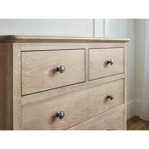 Julian Bowen Camille 4+2 Chest of Drawers – Elegant French-Inspired Wooden Bedroom Storage Cabinet with 6 Drawers