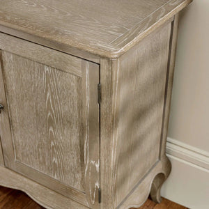 Camille French Style 2 Door 2 Drawer Sideboard in Limed Oak