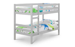 Julian Bowen Camden Surf White Solid Pine Bunk Bed – Modern Space-Saving Wooden Twin Sleeper Bed for Children's & Guest Bedrooms