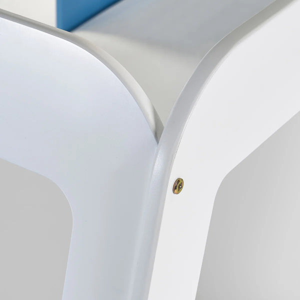 Campervan Low Sleeper Kids Bed Frame - Light Blue Wooden Children's Novelty Bed