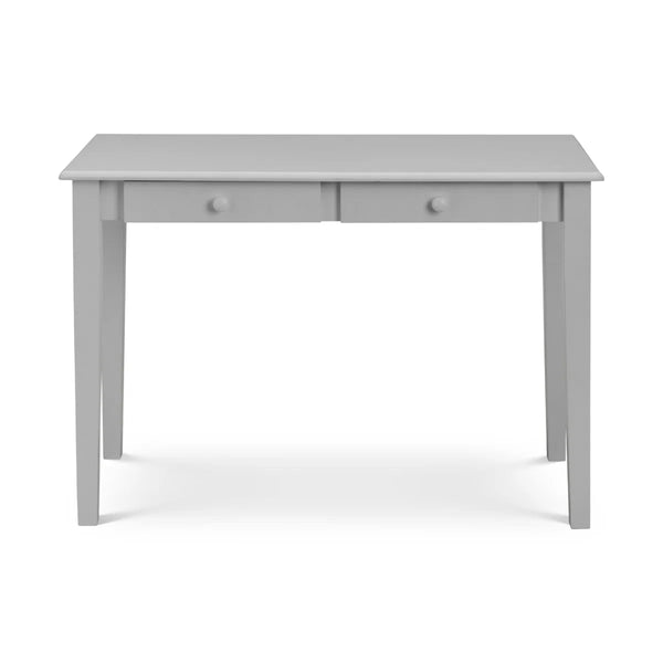 Julian Bowen Carrington Grey Wooden Home Office Desk with 2 Storage Drawers