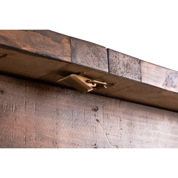 Julian Bowen Chatsworth Reclaimed Wood Extending Dining Table with Trestle Legs – 220cm