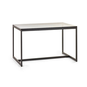 Julian Bowen Chicago Smoked Glass Dining Table - Modern Rectangular Dining Table for 4, 120 x 80 cm