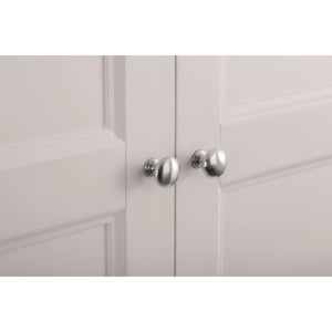 Clermont Light Grey 2 Door 1 Drawer Wardrobe – French Inspired Pine & MDF Bedroom Storage Cabinet